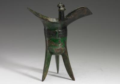 图片[2]-Inscribed jue wine vessel, late Shang dynasty, c. 13th-11th century BCE-China Archive